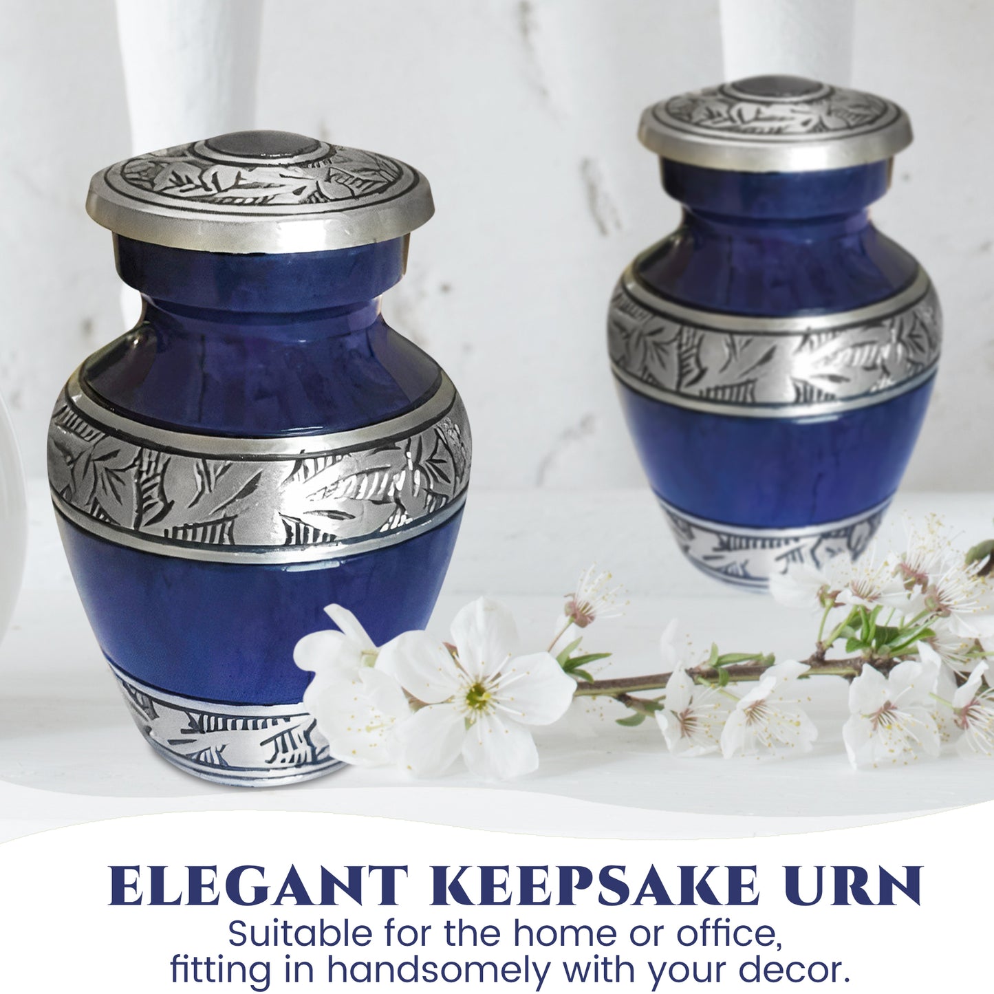 Set of 4 Purple Small Keepsake Urns