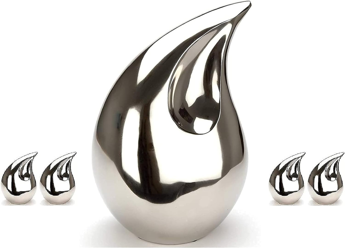 Nickle Silver Large Teardrop Cremation Urns