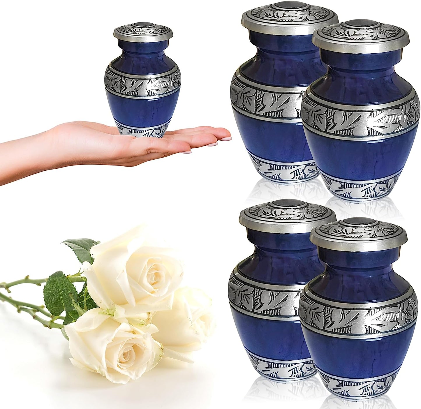 Purple Cremation Urns for Ashes Large Size