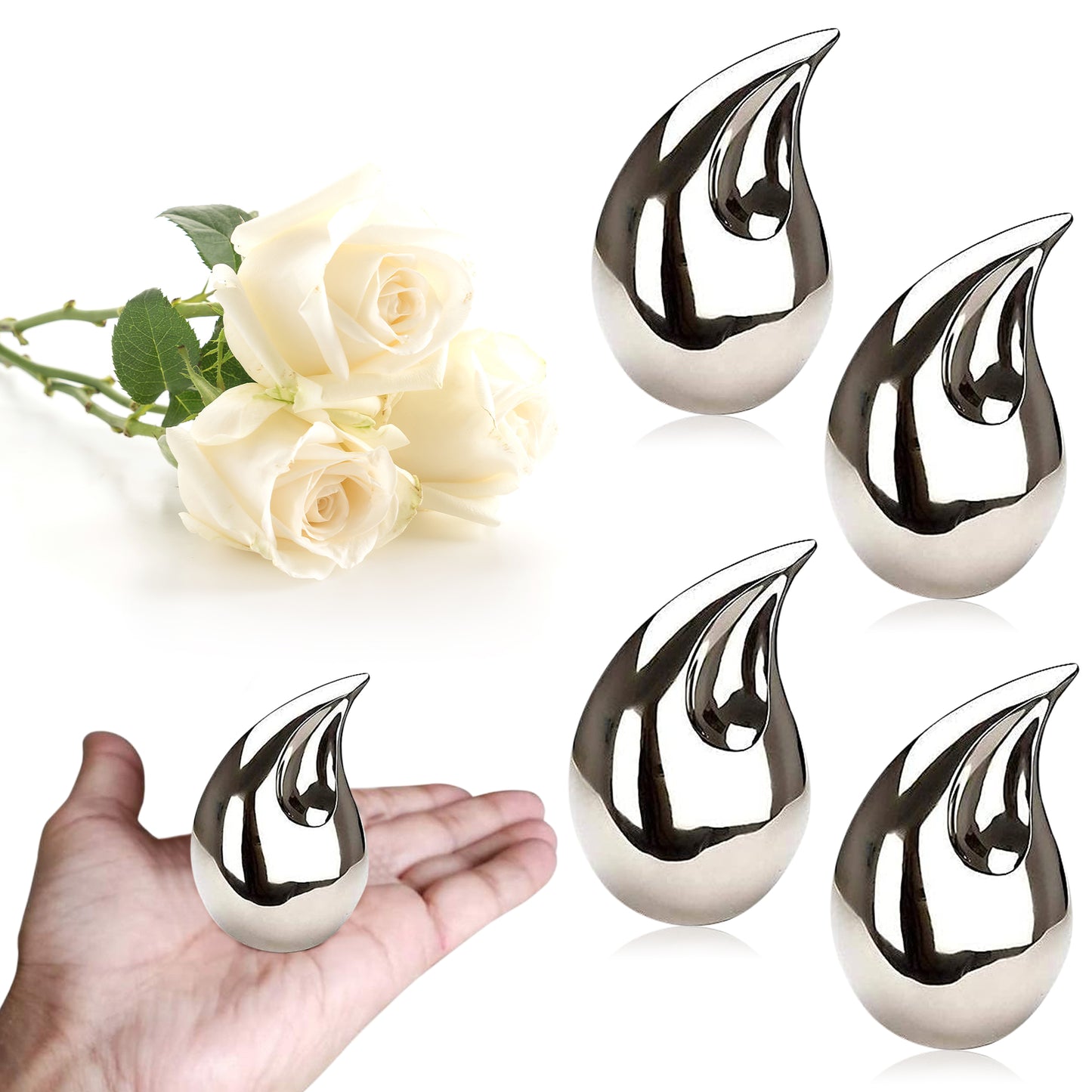 Adult Teardrop Urns | Containers For Human Ashes Both Large and Small Sizes Available