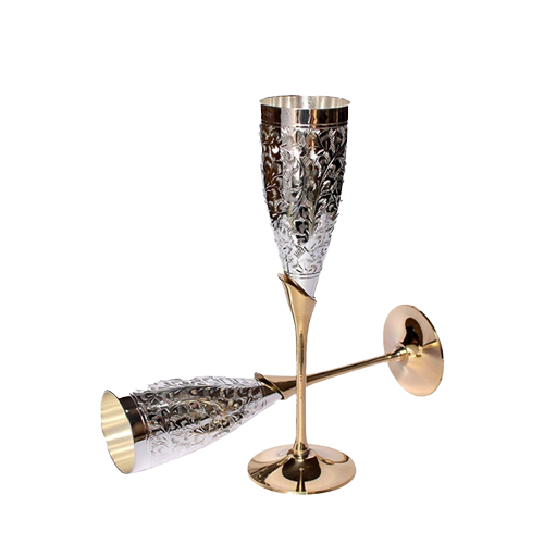 Brass Champagne Flutes