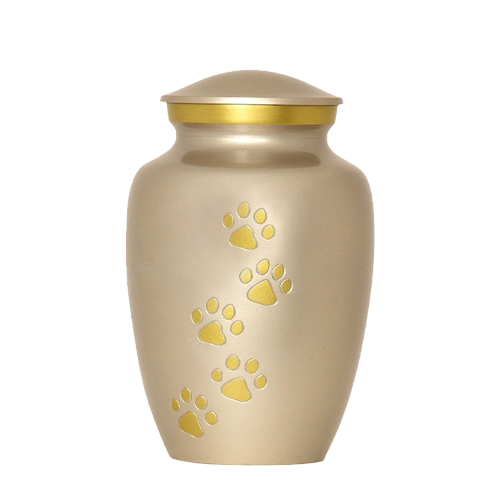 Pweter Finish Large Pet Urn