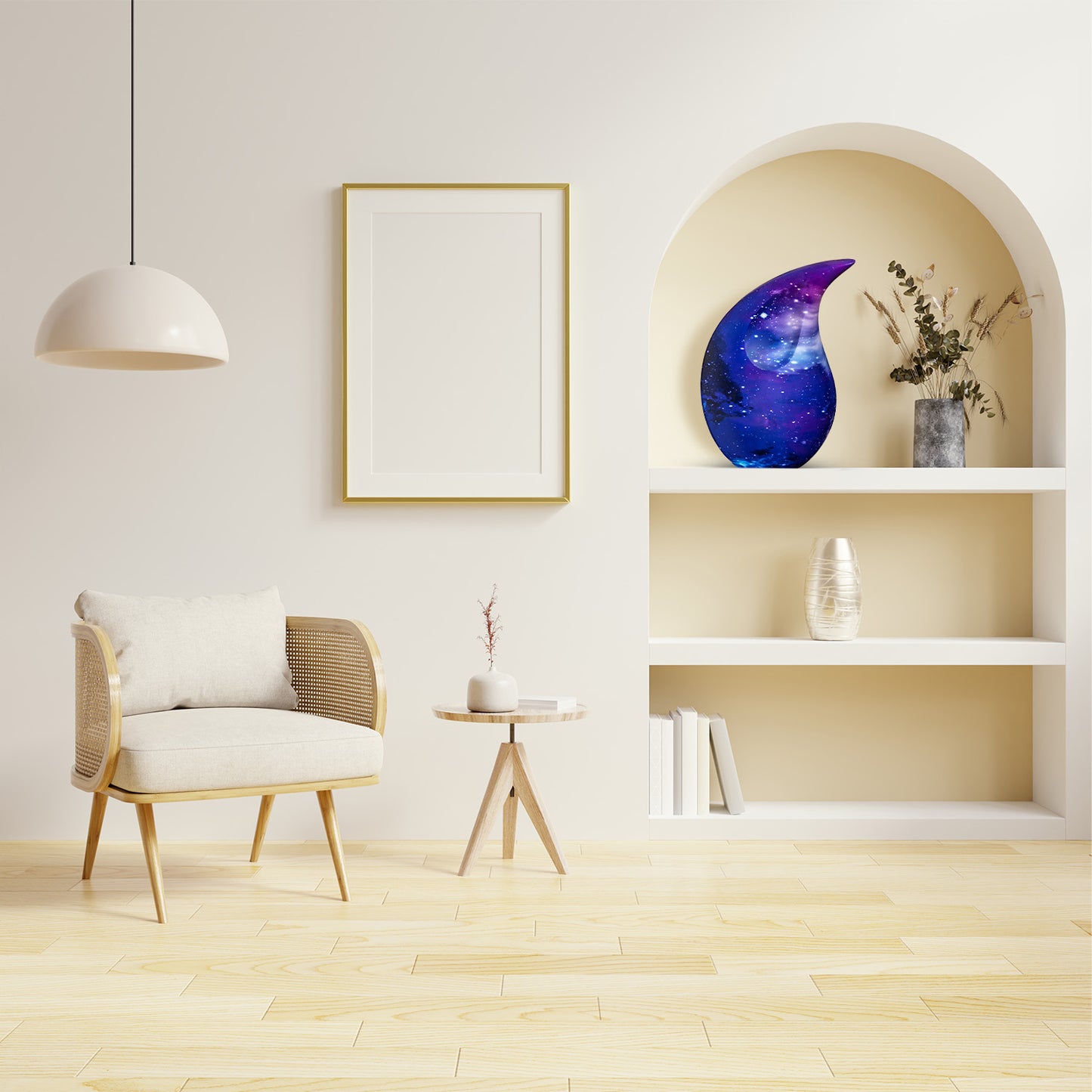 Cosmic Galaxy Teardrop Urns For Human Ashes 10" Inch Large