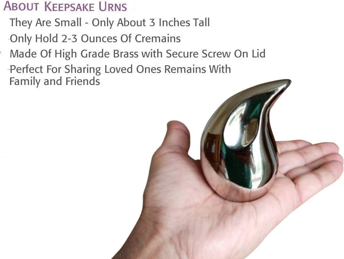 Adult Teardrop Urns | Containers For Human Ashes Both Large and Small Sizes Available