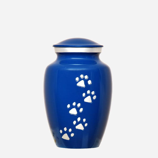 Enamel Blue Large Pet Urn