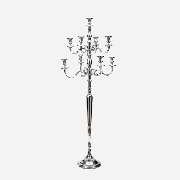 Tall 9 Arm Candlestick Holder Floor Standing Candelabra 5 Foot