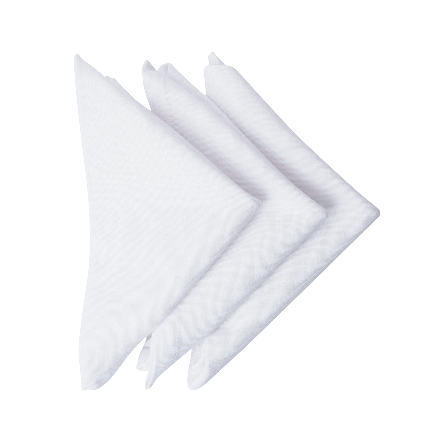 100% Pure Every Day Use Cotton Cloth Dinner Napkins Set Of 12 - Solid White 18 X 18 Inch