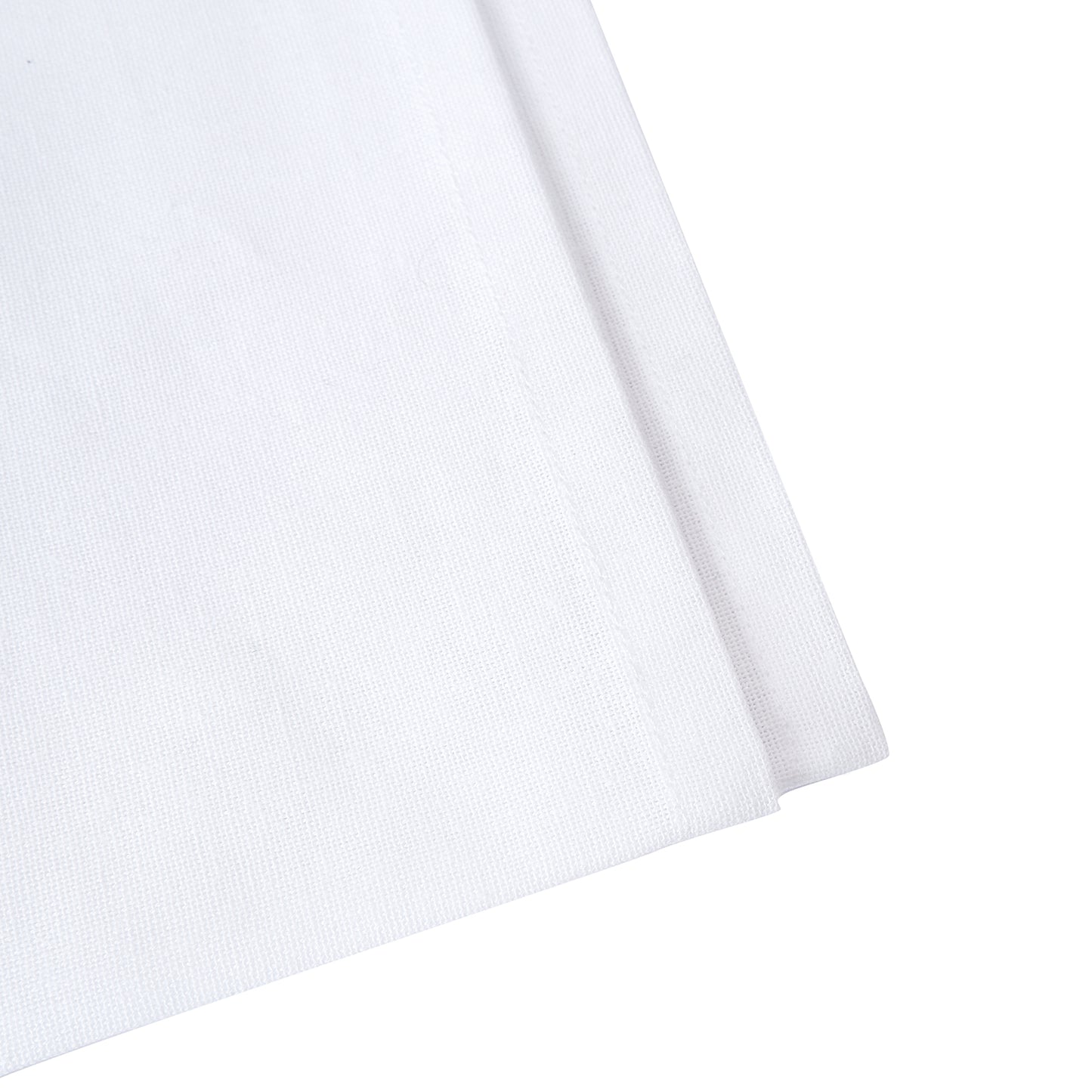 100% Pure Every Day Use Cotton Cloth Dinner Napkins Set Of 12 - Solid White 18 X 18 Inch