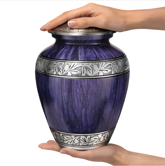 Large Purple Peace Cremation Urns For Ashes
