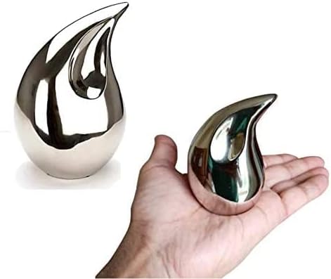 Nickle Silver Large Teardrop Cremation Urns