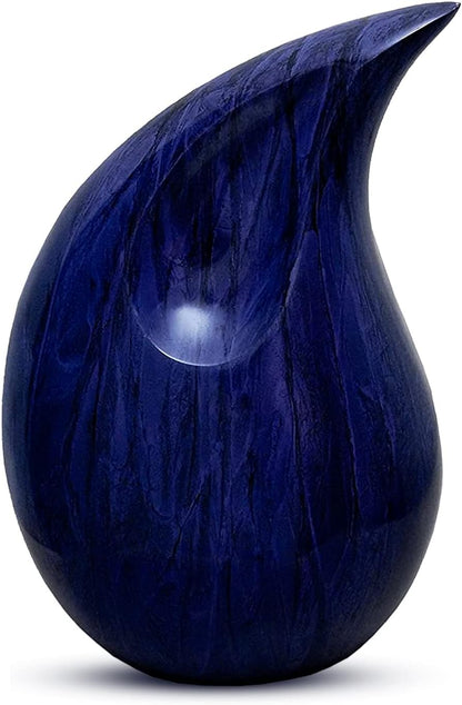 Purple Finish Teardrop Urn for Ashes