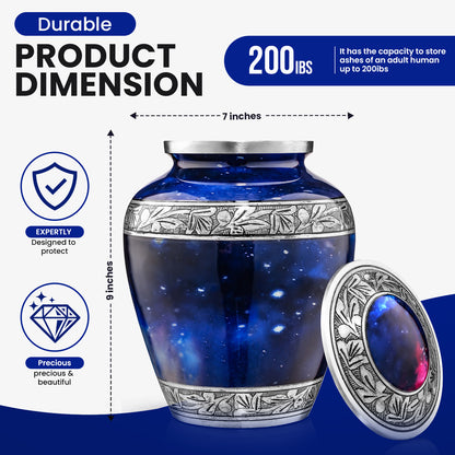Large Cosmic Galaxy Urns For Human Ashes