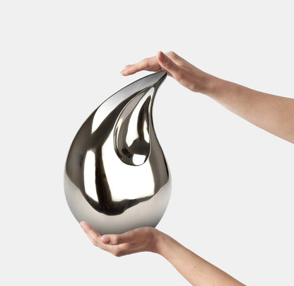 Nickle Silver Large Teardrop Cremation Urns