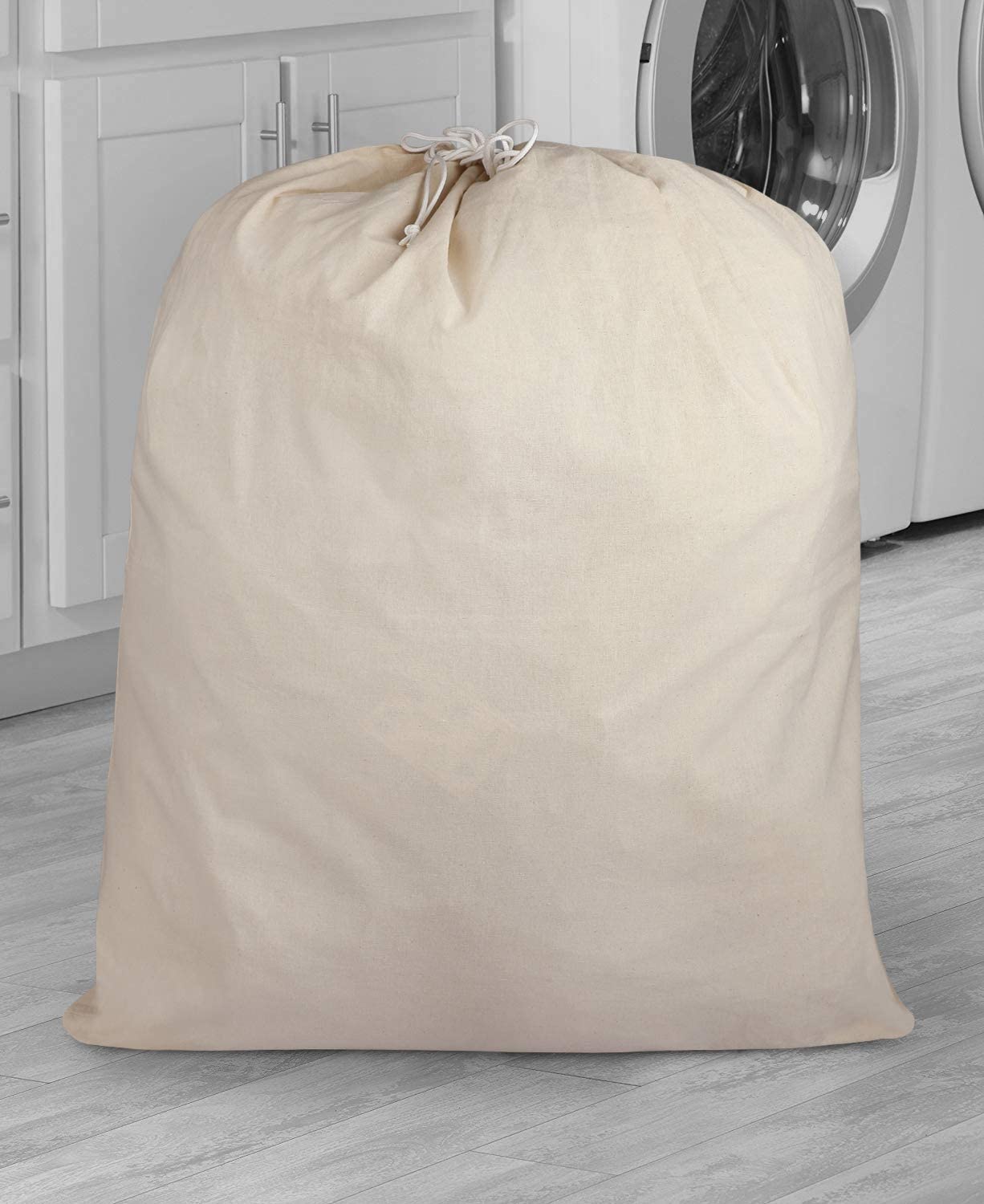 Pure Cotton Washable Laundry Bags Large Size 28" x 36" Inches Set Of 2 and 4 Piece Options