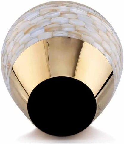 Gold Mother of Pearl Urn for Ashes Large Size