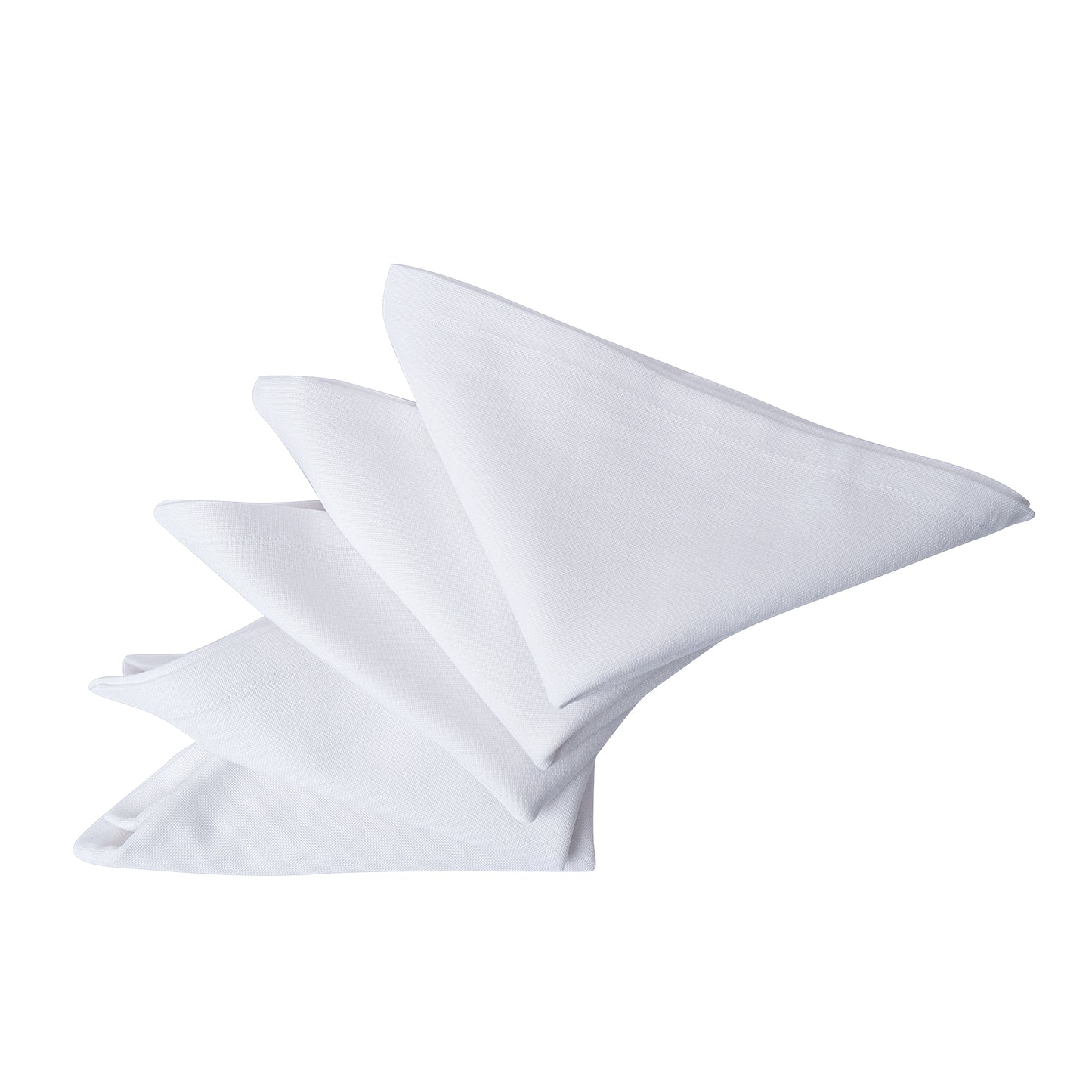 100% Pure Every Day Use Cotton Cloth Dinner Napkins Set Of 12 - Solid White 18 X 18 Inch