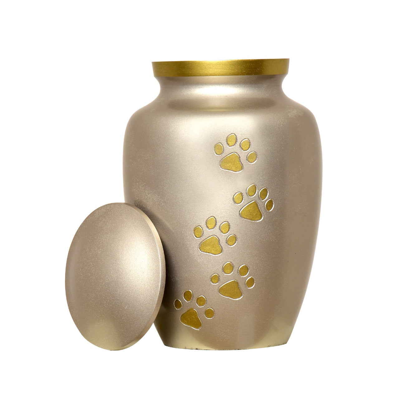 Pweter Finish Large Pet Urn