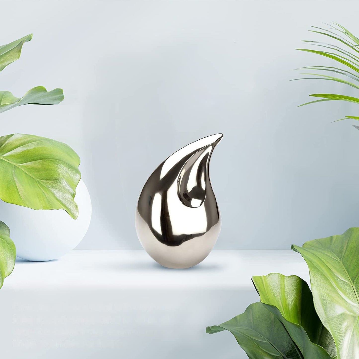 Nickle Silver Large Teardrop Cremation Urns