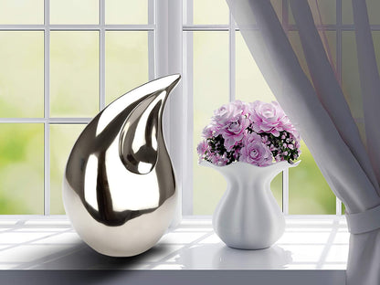 Nickle Silver Large Teardrop Cremation Urns