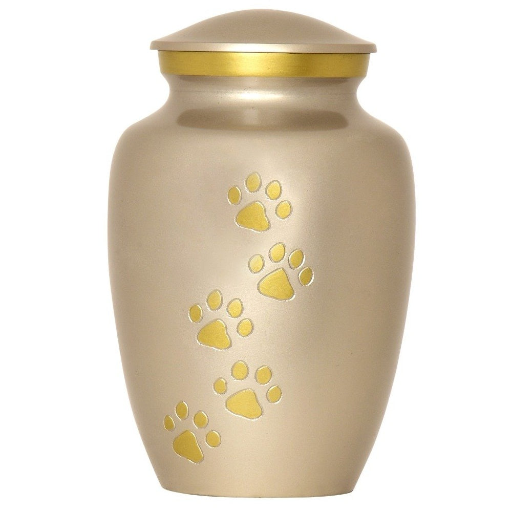 Pweter Finish Large Pet Urn